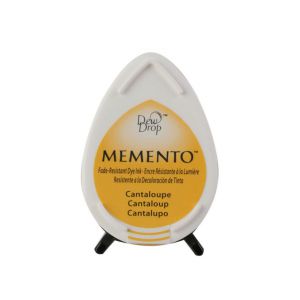 Poduszka z tuszem do stempli Memento 4,2x2,8cm Żółta ciemna